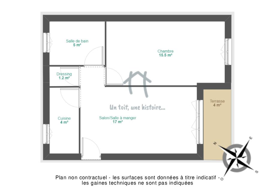 appartement 2 Pièces en vente sur COURBEVOIE (92400)
