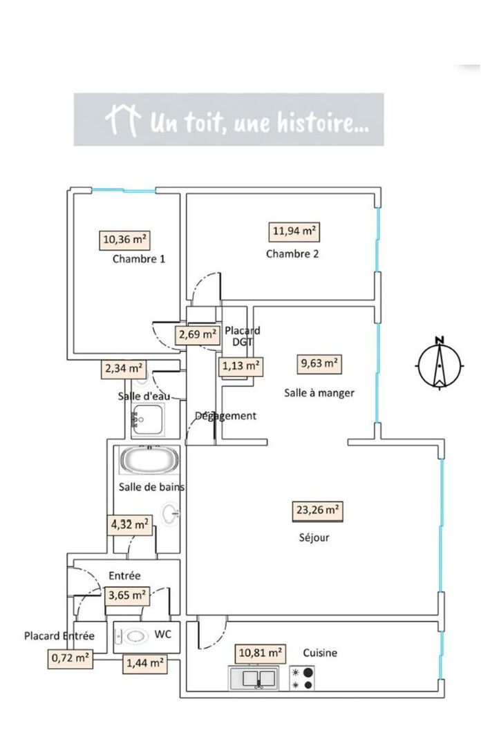 appartement 4 Pièces en vente sur Courbevoie (92400)