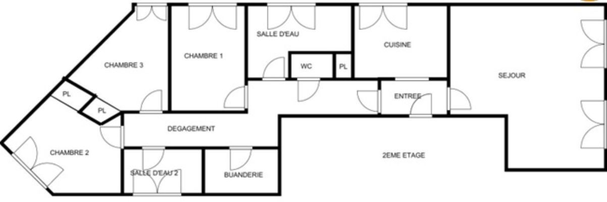 appartement 5 Pièces en vente sur COURBEVOIE (92400)